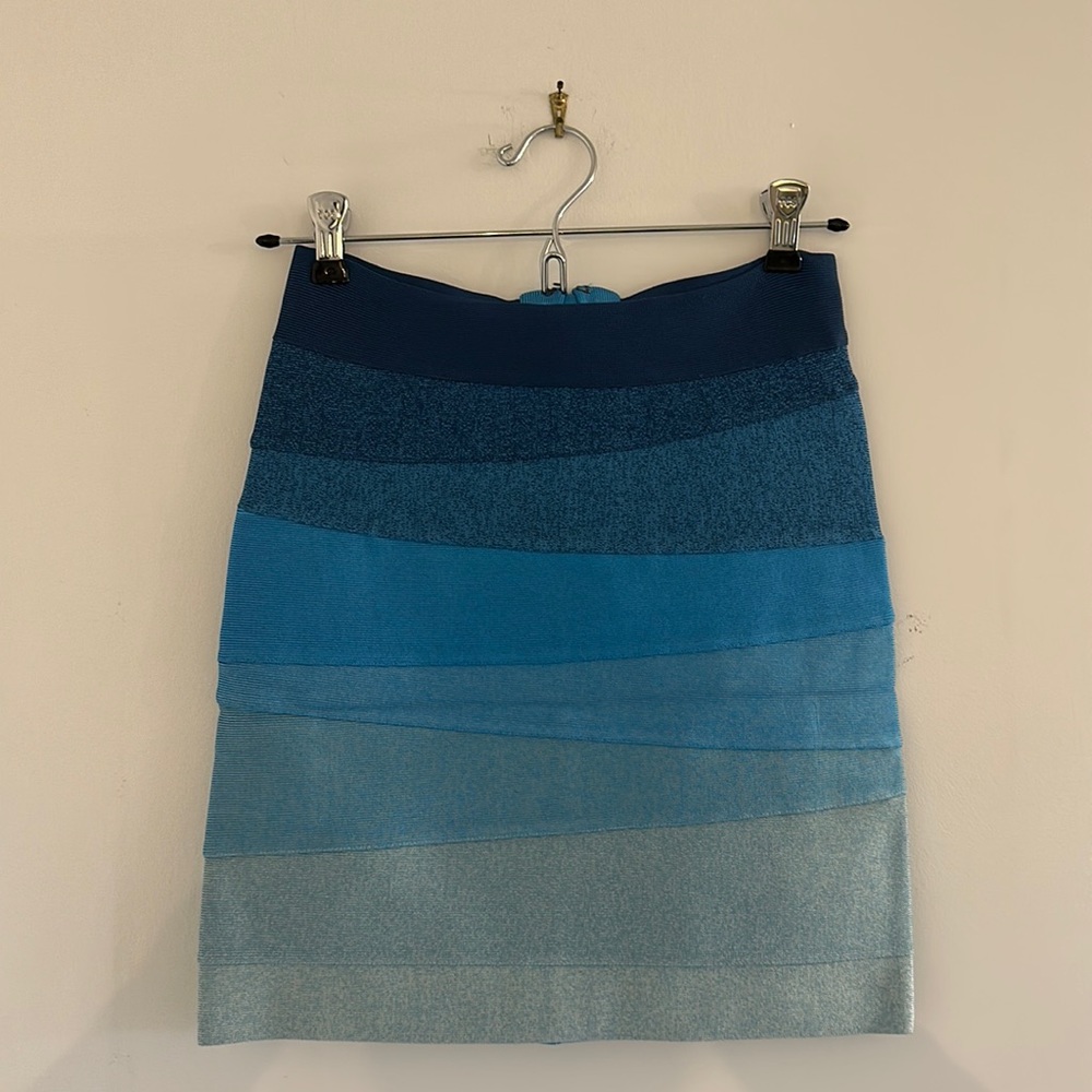 Herve Leger Ombré Skirt S